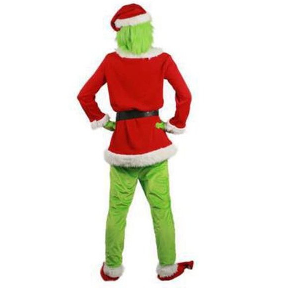 Christmas Santa Costume Suit, Green Big Monster Cosplay Costume Adult Grinch - Picture 7 of 7
